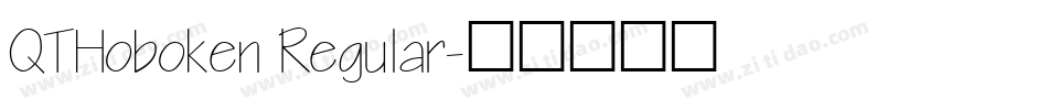 QTHoboken Regular字体转换